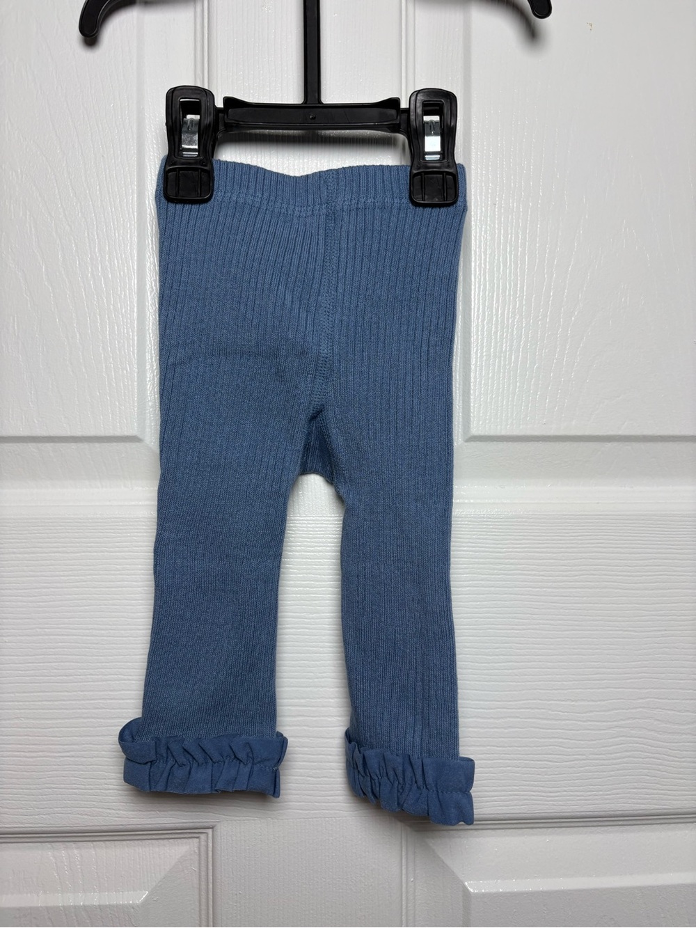 Ruffle Butts Blue Footless Ruffle Tights 0-6 Months NWOT
